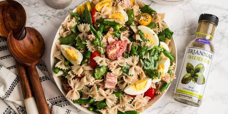 Tuna Pasta Salad (Niçoise Type, Simple 20 Minute Meal)