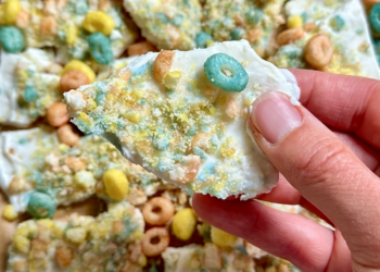Excessive-Protein Fruity Cereal Yogurt Bark [no added sugar] • Wholesome Helper