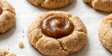 Apple Pie Thumbprint Cookies [vegan + gluten-free] • Wholesome Helper