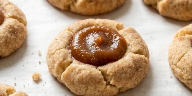 Apple Pie Thumbprint Cookies [vegan + gluten-free] • Wholesome Helper