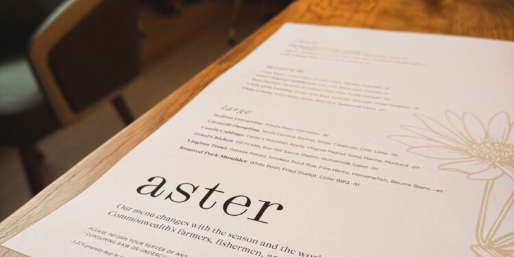 Aster Charlottesville • Kath Eats