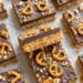 Excessive-Protein Caramel Peanut Butter Pretzel Bars • Wholesome Helper