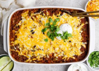 Straightforward Hen Enchilada Casserole