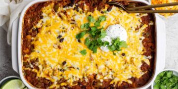 Straightforward Hen Enchilada Casserole