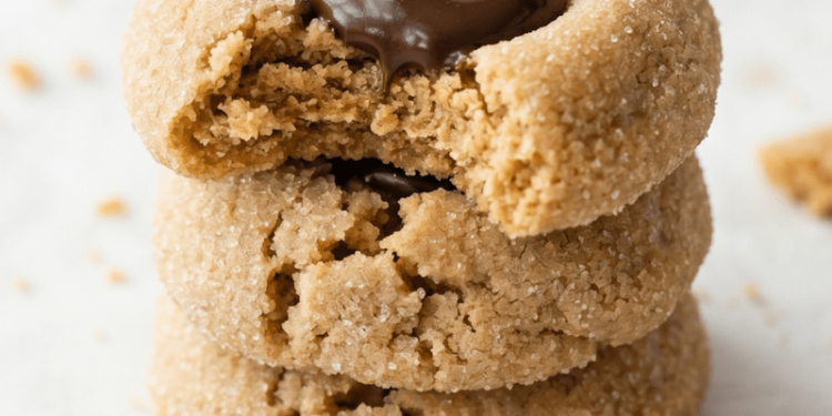Vegan Peanut Butter Blossom Cookies [gluten-free + sugar-free] • Wholesome Helper