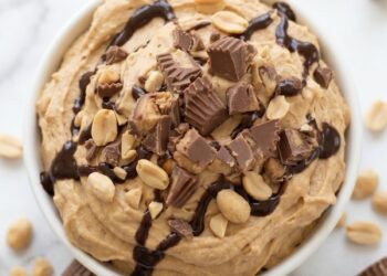 3 Ingredient Peanut Butter Pie Dip [vegan + gluten-free] • Wholesome Helper