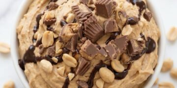 3 Ingredient Peanut Butter Pie Dip [vegan + gluten-free] • Wholesome Helper