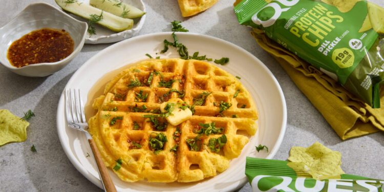 Quest Dill Pickle Protein Waffles Recipe