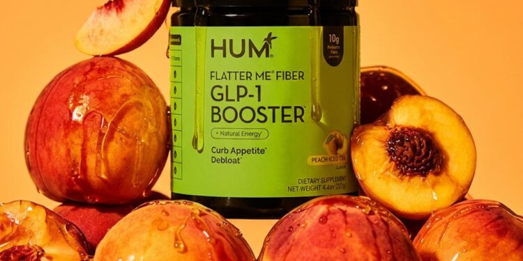 Meet Flatter Me Fiber GLP-1 Booster in Peach Iced Tea Taste