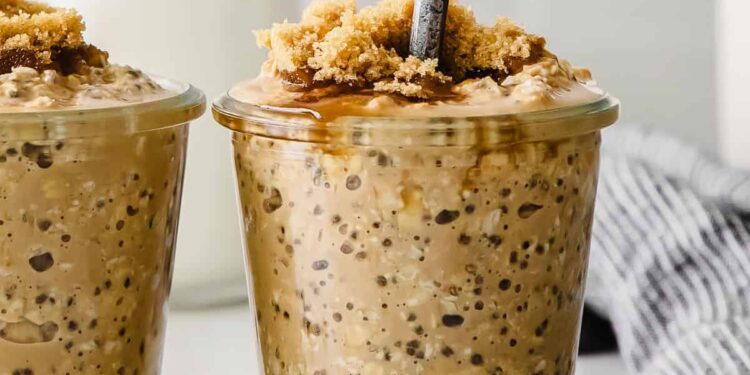 Brown Sugar Shaken Espresso In a single day Oats (Simple Meal Prep!)