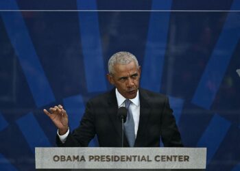 Obama Offers Pointed Remarks on ‘American Values,’ With out Naming Trump