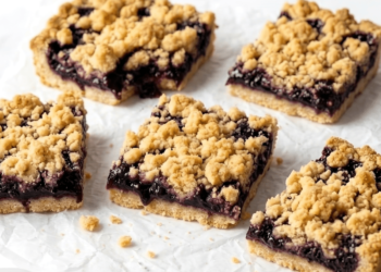 Wholesome Blueberry Crumble Bars [gluten-free + no added sugar] • Wholesome Helper