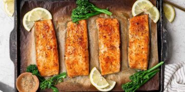 Broiled Salmon (Flaky & Prepared in 8 Minutes!)