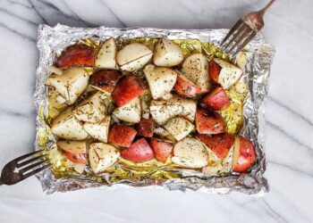 Grilled Potatoes in Foil (3 Taste Variations!)