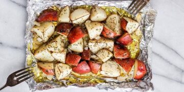 Grilled Potatoes in Foil (3 Taste Variations!)