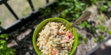 Creamy Tuna Pasta Salad with Lemon and Capers • Kath Eats