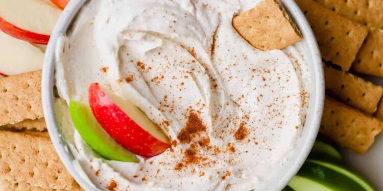 Excessive-Protein Apple Dip (5 Elements, No Cook dinner!)