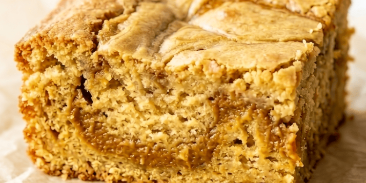 Baked Banana Pumpkin Spice Bars from Wholesome Helper