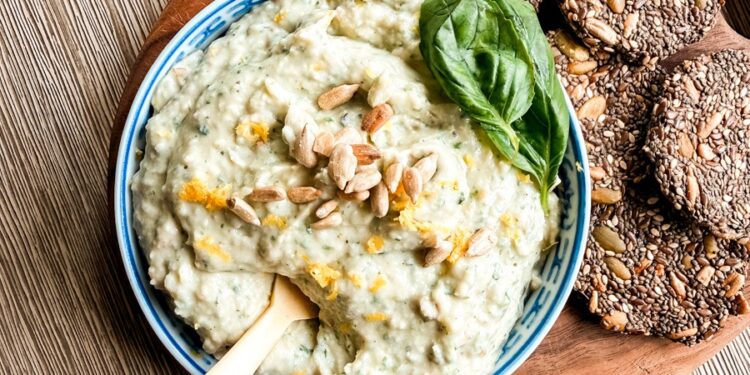 Lemon Basil Bean Dip • Kath Eats