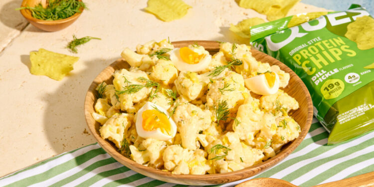 Quest Cauliflower Dill Pickle “Potato” Salad