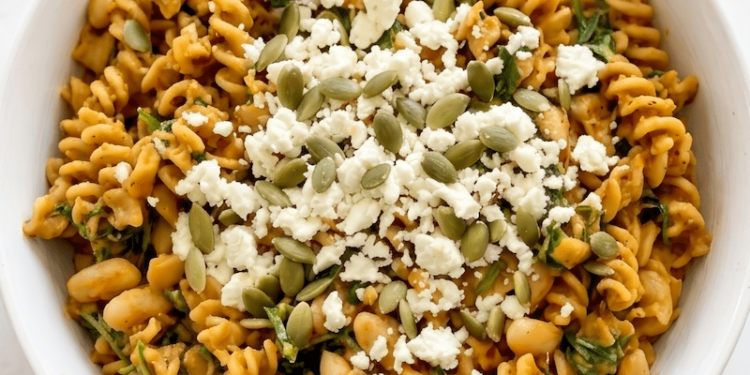 Savory Excessive-Fiber Pumpkin Pasta [vegan option] • Wholesome Helper