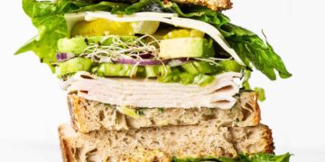 Turkey Mustard Sandwich with Herby Mayo