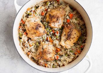 One Pot Hen and Rice (Dutch Oven Recipe)