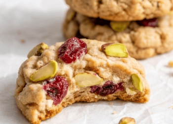 Pistachio Cranberry Almond Flour Cookies