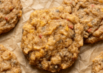 Salted Caramel Funfetti Protein Cookies [sugar-free + grain-free] • Wholesome Helper