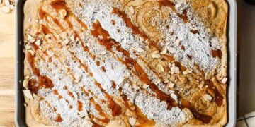 Sheet Pan Almond Croissant Pancakes (Straightforward Brunch!)