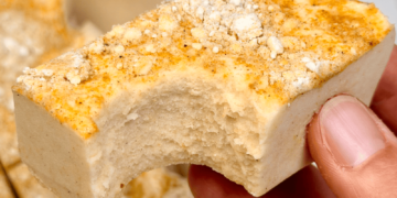 Pumpkin Muffin Marshmallow Protein Bars [gluten-free + no added sugar] • Wholesome Helper