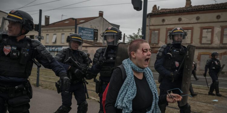 Images Present Unrest as French Pupil Protest Goes Nationwide