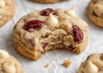 Wholesome White Chocolate Cranberry Cookies