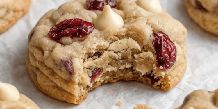 Wholesome White Chocolate Cranberry Cookies